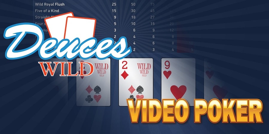 Online Video Poker Spiel Deuces Wild 