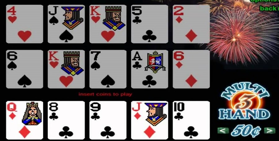 As regras do jogo Triple Bonus Poker
