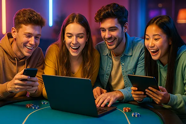 Young players gaming