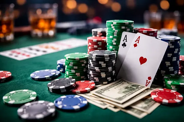 mesa poker verde