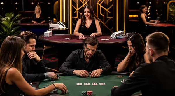 Casino avec croupier