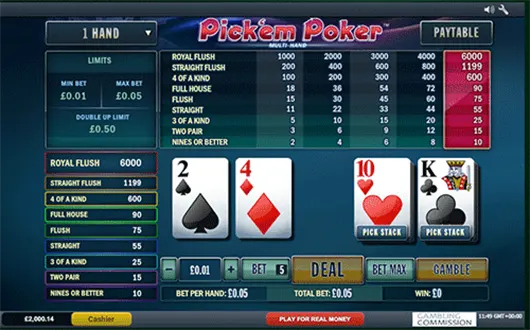 Estrategia Pickem Poker